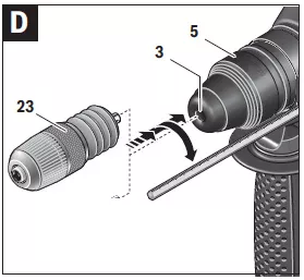 Mandrin à serrage rapide réf. 1 618 571 033 BOSCH